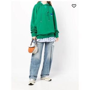 Ader Error chest logo-print detail hoodie HTF